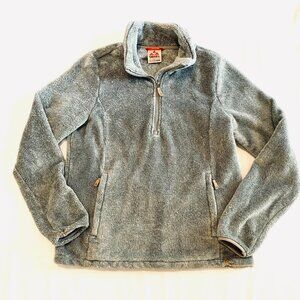 Gerry fleece pullover Medium grey quarter zip plush leisurewear outdoors